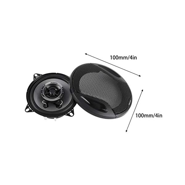 Tree-on-Life TS-1041RK 4-Zoll-Autotür 2-Wege-Subwoofer-Koaxial-Lautsprecher 10 cm Perfekter Klang Hochtöner Auto Umrüstung Zubehör – Bild 3
