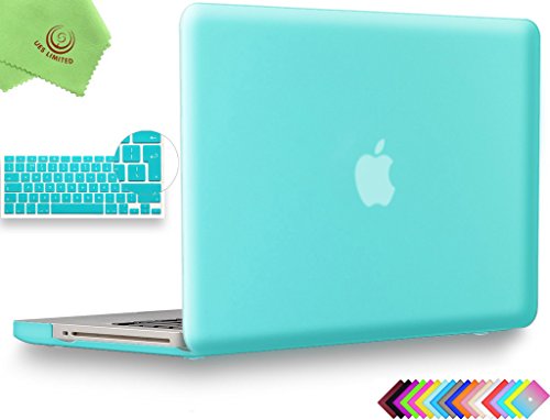 ues-limited 2 in1 glatten Soft-Touch-Matte Hard Shell Case mit EU/UK Version Silikon-Tastaturschutz für MacBook + Microfaser Wipe Tuch
