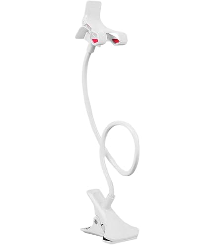 Support Téléphone Lit Bras Articulé 360° - Support Tablette Flexible Pliable Universel Pour Bureau, Cours En Ligne Et Chevet, Économise L'Espace (Clip Pour Tablette)