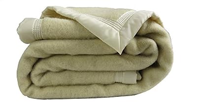 Ourson Couverture traditionnelle bio - 100% pure laine vierge de france - OURSON - Ecru A1 - 180 x 220