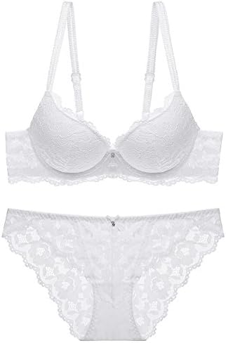 levliong Women's Comfort Sexy Underwire Push Up Bra and Knickers Set Charming Lingerie Sets
