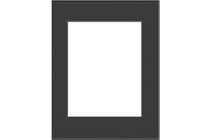 DEHA DESIGN DEHA Picture Mount Black 30x40cm to fit Image Size 21x29.7cm (A4), Acid-Free Protective Photo Mount - Black
