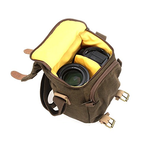 Caden N1 Appareil Photo Num  rique sac    dos   toile imperm  able   Sac    bandouli  re Vintage   sac d   paule   cam  ra bag pour Nikon Sony Canon DSLR