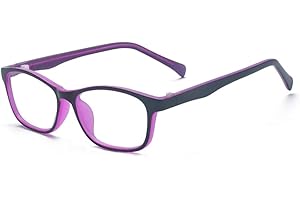 ALWAYSUV Blaulicht blockierende Brille Quadratische Brille Rahmen Anti Blue Ray Computerspiel Brille für Kinder/Jugendliche