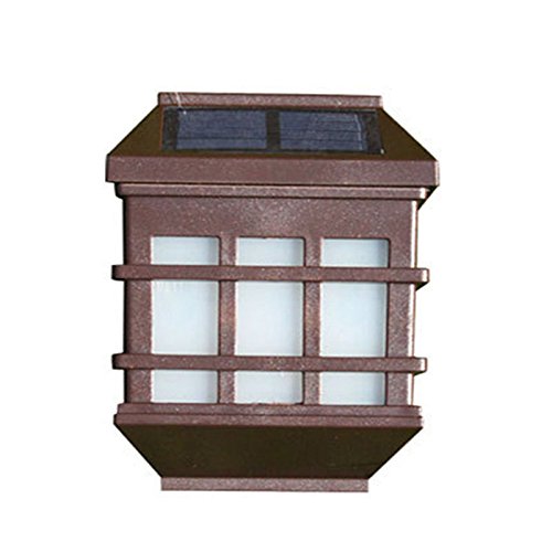 Preisvergleich Produktbild Lanlan Dekorative Solarleuchten mit Lichtsensor für Außentreppen Wand Garten Zaun solarbetriebene LED Wandleuchte, Weiß