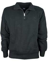 asics felpa nera e bianca