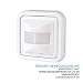 Produktbild rocabo Infrarot Bewegungsmelder – IR – Unterputz - Einbau – 9 m – 160° Erfassungswinkel –Innenmontage – 220-240 V – IP20 – weiß