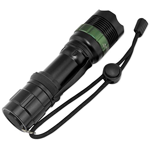 Sidiou Group Super helle Cree T6 LED Taschenlampe 900 Lumen-7W Zoomable Fackel mit 1 x 3.7V 3000mAh 18650 Li-Ionen-Akku (Taschenlampe + Batterie) - 9