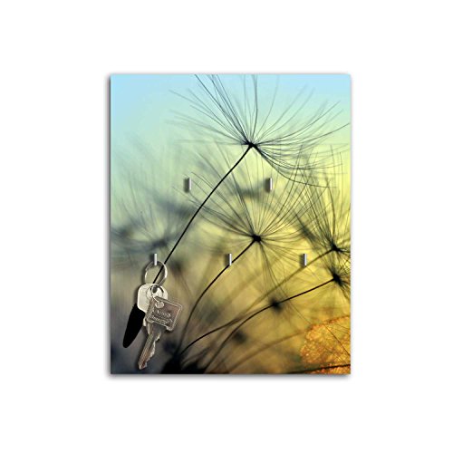 Schlüsselbrett mit Design Pusteblume (20x25cm) Schlüsselboard Schlüsselhaken SB848