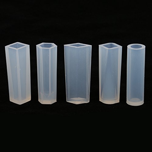 MagiDeal 5 Stück Sortierte Schmuck Silikonform Schmuckgießform Gießform silicone mould – Klar2, Größe2 - 9