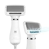 【Einstellbare Wärme】Bei schnellem Trockenprozess kann man warm und kalt verstellen. Perfekt für kleine, mittelgroße Haustier und hat eine niedrigere Temperatur als menschlicher Haarfön.