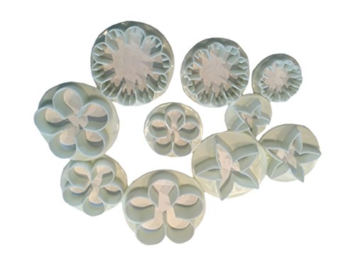 CasaBasics Hochwertiges, 46 Teile – Fondant Set – mit CasaBasics Fondant Rezepte eBook – inkl. Ausstecher, Ausstechform, Auswerfer, Stempel, Modellierwerkzeug, Glätter, Randverzierung ideal für Fondant, Marzipan und Tortendeko - 3