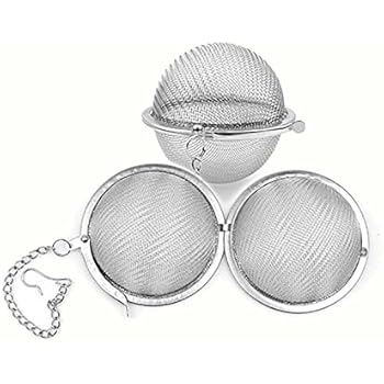 Infusore per il tè - Filtro per tè con filtro per tè in maglia di acciaio inossidabile per uso alimentare (confezione da 2, 4,5 cm)