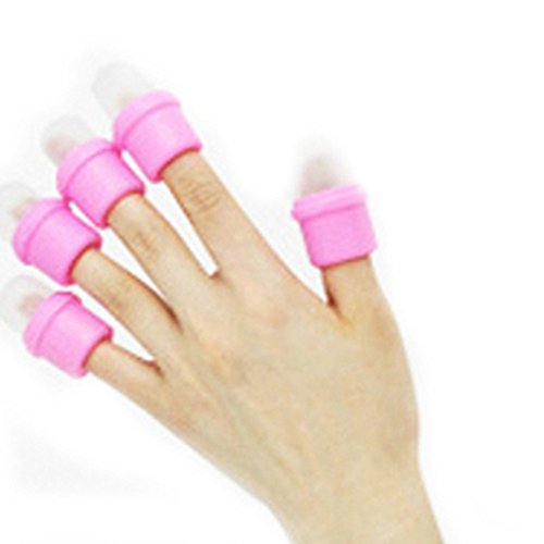 10x Nail Art Reusable Acrylic Tips Polish Remover Soaker Tool