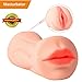 Produktbild Masturbator Masturbatoren Vibrator Sexspielzeug Masturbieren für Männer Men Cup:2 in 1 Realistischer Mund und Vagina Oral sex Musturbation (1)