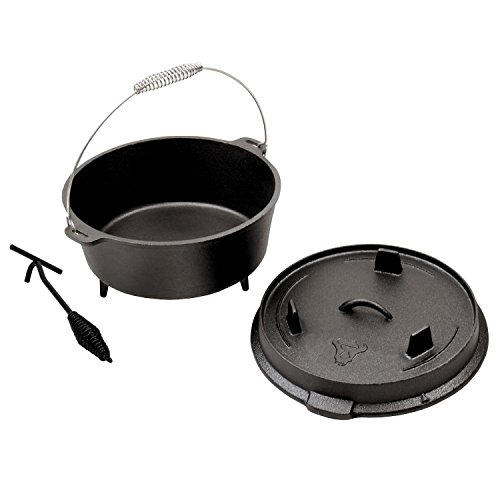 DO9 Dutch Oven Topf, Kochtopf aus Gusseisen, Gusstopf, Bräter - 2