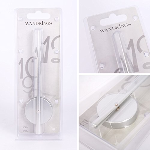 Wandkings Wanduhr SOLO XL mit Uhrwerk & extra großen Uhrzeigern – Farbe: SILBER - 3