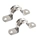 Produktbild 2 Stück Rohrschelle 32 mm Edelstahl Bügelschelle Doppellasche U Schelle Rohr Halterung A2