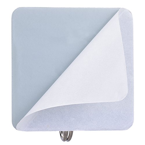 tankerstreet 4 Klebehaken Robuste für Kleidung über Tür (10 kg max.), Sticky Wandhaken für hängende Extra Stark, Badezimmer Küche Tür Kleiderbügel, Haken für Utensilien Geschirrtuch Selbstklebende, wiederverwendbar (Wasserdicht Mix Farben) - 4
