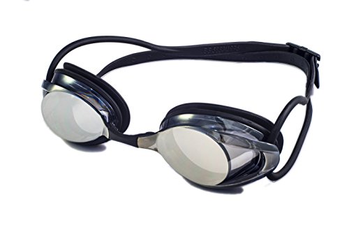 IKAMI »Mana« schwarze Deluxe-Schwimmbrille | Verspiegelt | Überragend in Sicht- und Tragekomfort | 100% Antibeschlag + UV-Schutz | Damen, Herren & Kinder | Perfekt für Triathlon & Wettkampf - 2