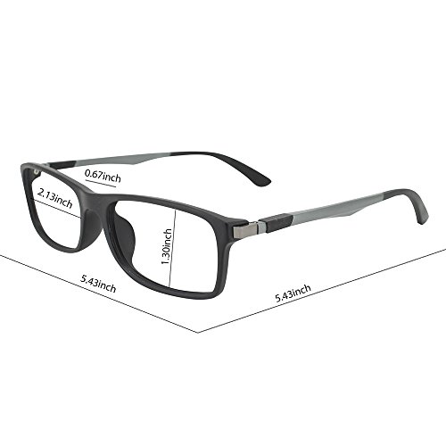 Computer Lesebrille – 2017 New eyeyee blau light blockierender Reader Spring Scharnier Blendschutz Anti Belastung der Augen Bildschirm Brillen Schützen Augen Herren Damen Eyewear Frames Gamer Brille für Computer Verwenden, schwarz