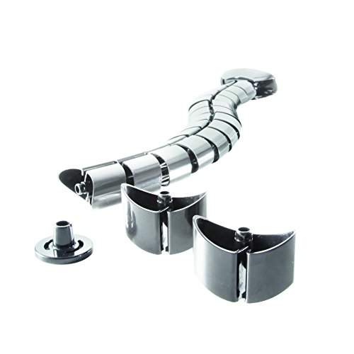 LogiLink KAB0064 Kabelkanal / hochwertige Kabelführung für Ihren Schreib-/Bürotisch silber - 3