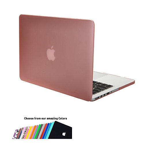 MacBook Pro 15 Retina Hülle, iNeseon Ultra Slim Plastik Leichte Hartschale Tasche Cover Case Schutzhülle für Apple MacBook Pro 15" 15.4"zoll mit Retina Display Modell:A1398(Pink)