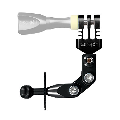 iSHOXS Xtension Alu Gelenkarm Extension, GoPro kompatibel, 65mm CNC gefrste 6061 T6 Aluminium Erweiterung, perfekter Einbau in iSHOXS Halterungssysteme mit Kugelkopf, 2 Gelenke fr riesige Verstellmglichkeiten (Schwarz)