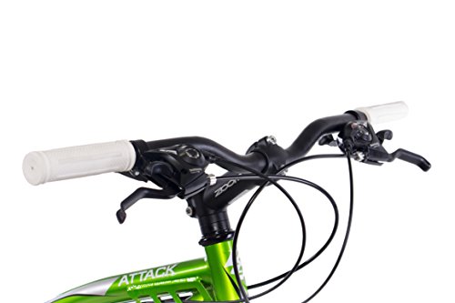 27,5″ Zoll MOUNTAINBIKE FAHRRAD KCP ATTACK Unisex mit 21 Gang SHIMANO TX grün weiss - 6