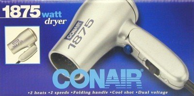 Conair Travel / Home Dual Voltage Hair Dryer 127LZ (3-Pack)