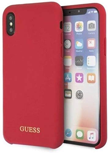 Preisvergleich Produktbild Guess - hoogwaardige Silicone Cover - Rood - iPhone X / XS