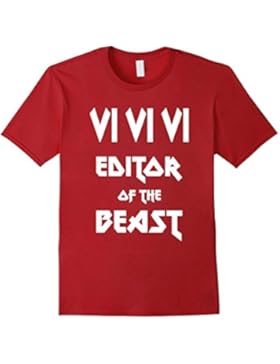 VI VI VI Editor of the Beast - Heavy Metal Geek T-Shirt