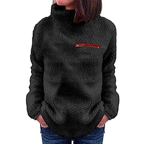 LEXUPE New Year's Carnival Women Autumn Winter Warm Comfortable Coat Casual Fashion Jacket High Collar Sexy Umbilical Twist Casual Knitted Pullover Sweater