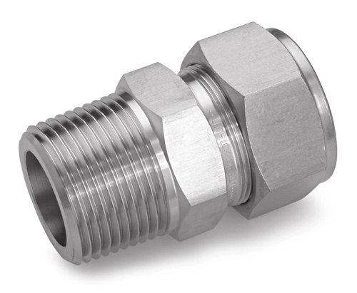 Ham-Let Stainless Steel 316 Let-Lok Compression Fitting, Thermocouple, Adapter, 1/4" NPT Male x 1/8" Tube OD