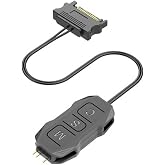 ARGB Kontrolc&uuml; 5v 3 Pin - SATA Siyah RENK ARGB D&ouml;n&uuml;şt&uuml;r&uuml;c&uuml; RGB Denetleyici Kablo