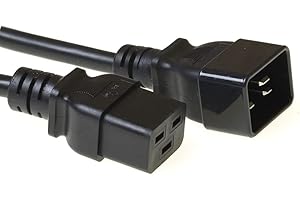 ACT C19 - C20, 1.20m cavo di alimentazione Nero 1,2 m Accoppiatore C19 Accoppiatore C20