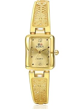 MISSDIVA Damen Armbanduhr Mädchen Uhren Quarzwerk Kinder Weihnachten Geschenk Damenuhr Luxus Uhr Edelstahl Band...