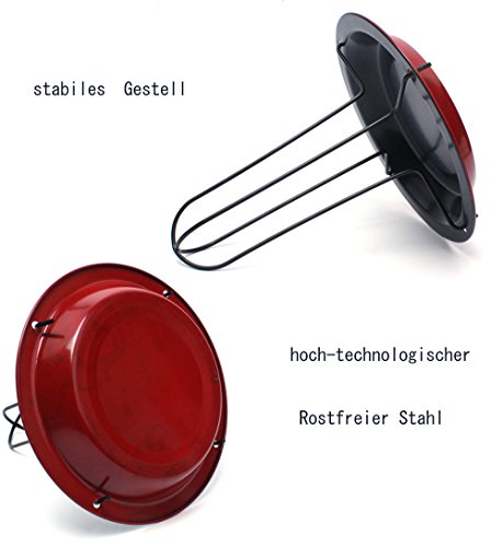 ADOGO Antihaftbeschichtete Hähnchenbräter für Braten,BBQ, Rostfreier Stahl, - 4