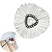 Produktbild Wokee 1 Set 360 Grad Spin Mop Ersatzköpfe Clean Twist Mop Microfaser,Einfache Reinigung,Ersatzkopf Wischmop Standard Streifen