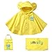 Produktbild GudeHome Unisex Kind Regenjacke Mädchen Jungen Mit Kapuze Wasserdichte Regen Poncho, 110-130cm Gelb