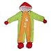 Baby Boys/Girls Giraffe Design All In One Hooded Winter Snowsuit (6-12 Months) (Lime/Orange)