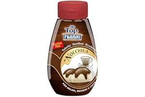 ‎FABBRI 1905 FABBRI 1905 - Mini-Topping Haselnuss | Topping Sauce für Kaffee, Cocktails, Eisbecher, Porridge, Pfannkuchen und Gebäck | Fabbri Qualität Made in Italy | Geschmacksrichtung: Haselnuss; Inhalt: 225g
