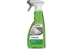 SONAX Płyn do czyszczenia szyb, 500 ml, do usuwania zabrudzeń z owadów i brudu drogowego z szyb samochodowych i reflektorów, nr art. 03382410