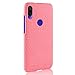 Price comparison product image GOGODOG Xiaomi Redme Note 7 Pro Case Full Cover Ultra Thin Matte Anti Slip Scratch Resistant Imitation Leather Protective Back Shell RedMI Note 7 Pro (Pink)