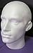 POLYSTYRENE WHITE MALE DISPLAY HEAD MANNEQUIN FOR WIG