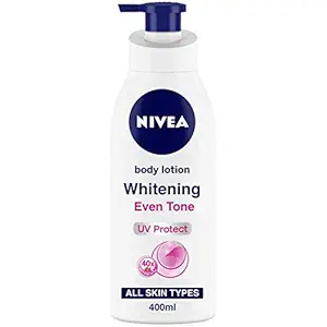 NIVEA Body Lotion, Whitening Even Tone, UV Protect & 40x Vitamin C, 400 ml