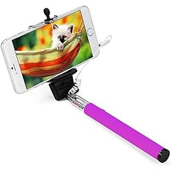 apsmart no recargable AUX Cable Wired selfie stick para Smart Phone