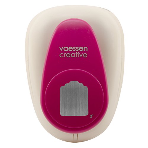 Vaessen Creative 21439-002 Stanzer Super Jumbo Etikett | 7, 5 cm, Metal, Plastic, Purple, 15.1 x 10.9 x 8.5 cm
