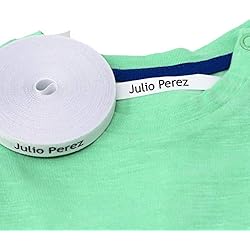 100 Etiquetas personalizadas para nombre. Etiquetas de tela con CERTIFICADO ECOLÓGICO ideales para tus niños. Etiquetas termoadhesivas para marcar la ropa con plancha.