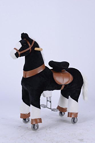 NEW BABY CHILD KIDS TEENAGE BLACK HORSE CLIP CLOP PONY ™ RIDE/CYCLE MODE ROCKING HORSE - MEDIUM| FINEST FROM ROYAL KIDDY + UP TO 60 KG LOAD